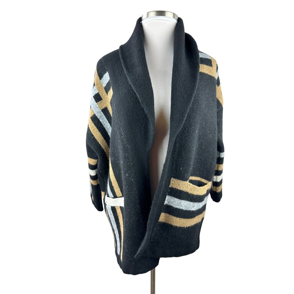 NWT Anthropologie Ferna Plaid Sweater Coat Wool Blend Women's SP Small Petite - Picture 2 of 14
